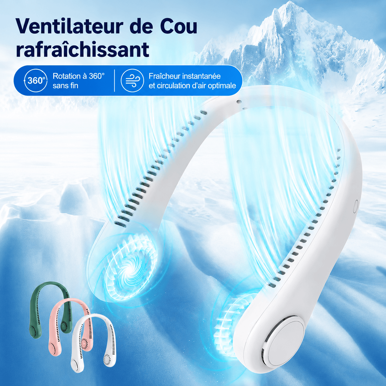 Mini ventilateur de cou