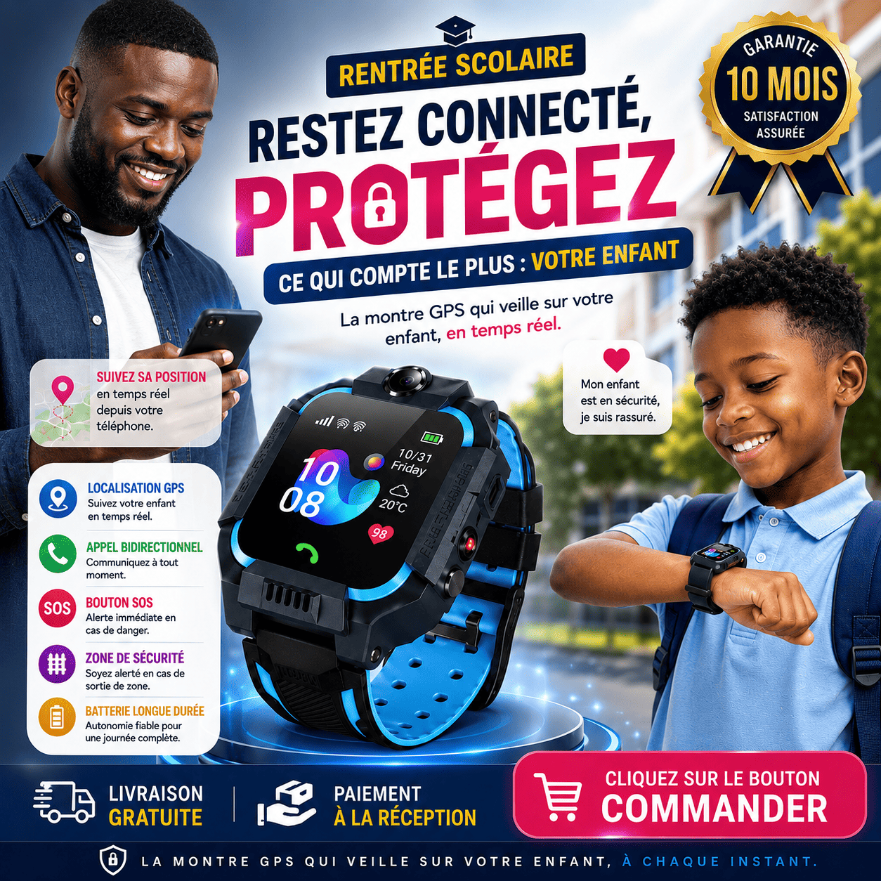Montre GPS Enfant - [Spécial Rentrée 2026🔥]
