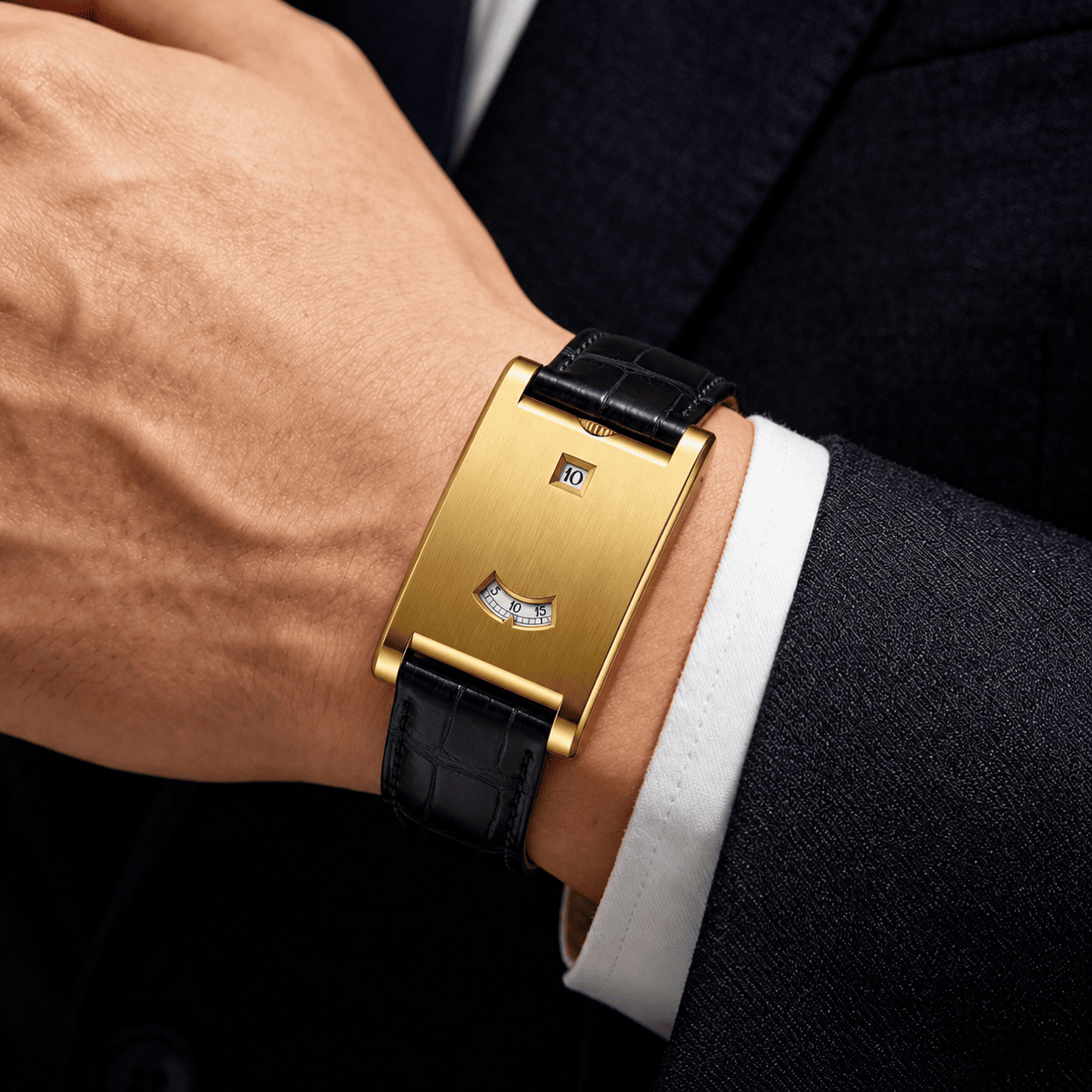 Montre de Luxe à Heure Sautante