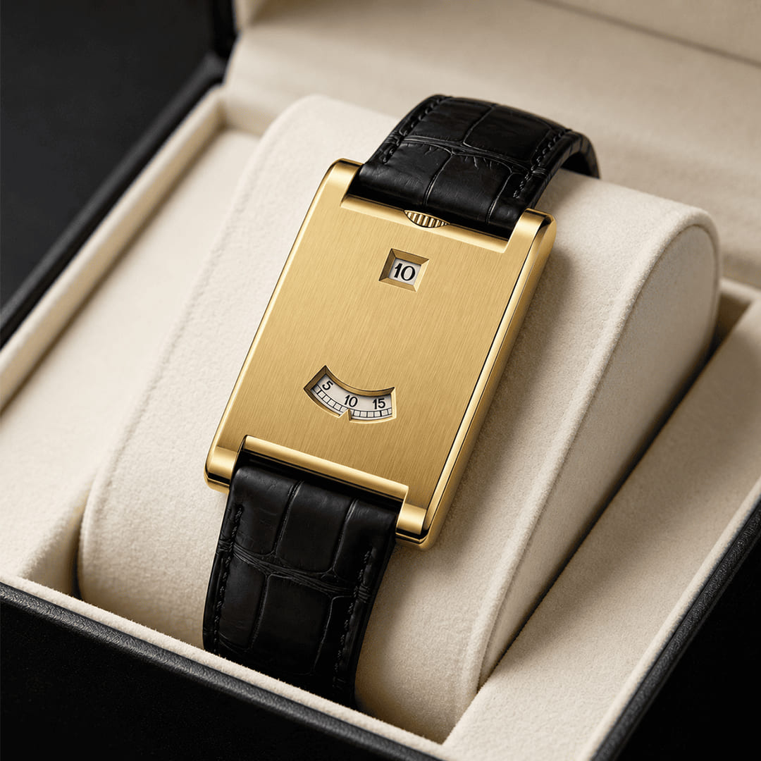 Montre de Luxe à Heure Sautante