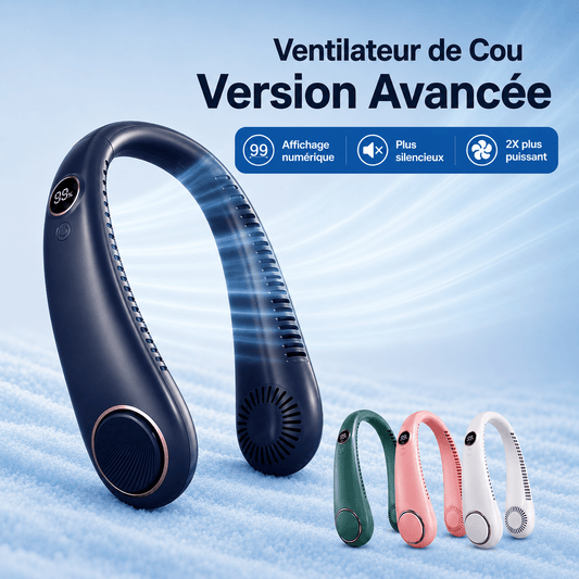 Mini ventilateur de cou - Version Premium ⭐⭐⭐